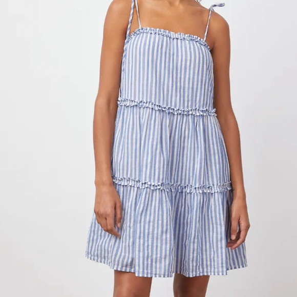 Rails Caralyn Lighthouse Stripe Dress Size L - Picture 1 of 9
